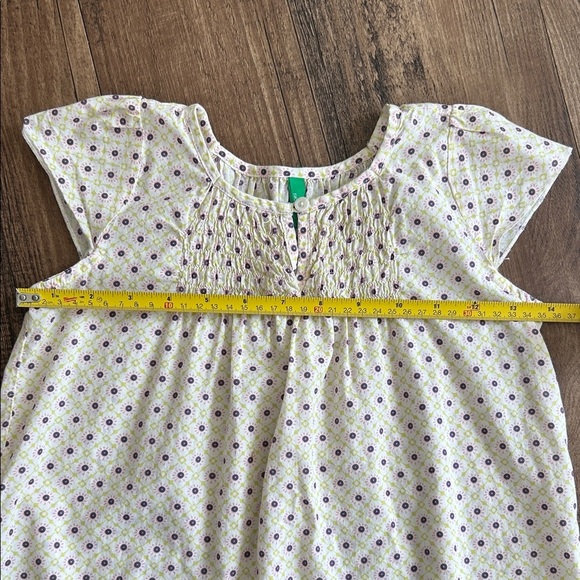 United Colors Of Benetton Girls' Patterned Top - Cream and Purple - Picture 4 of 9